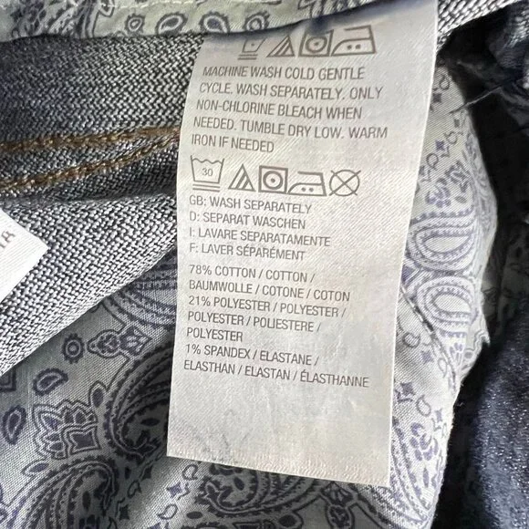 Denim & Co. Slim Leg Cropped Jeans Dark Indigo Size 16 A292507 - Picture 4 of 8